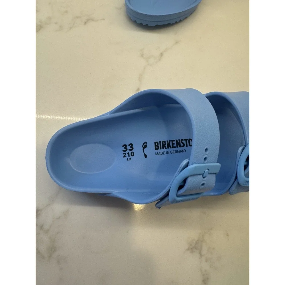 Birkenstock Arizona EVA Sandals Kids Youth Size 2 33 Sky Blue Slip On Slides